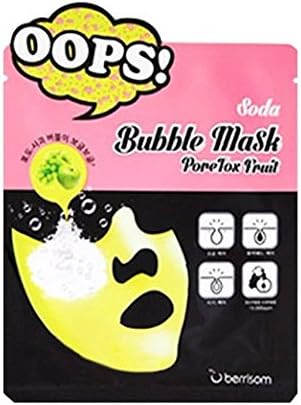 Berrisom Oops Soda Bubble Mask 1Pack (5Pcs)Poretox Fruit