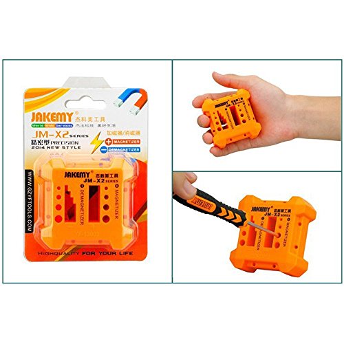 iKNOWTECH Solid Magnetizer Demagnetizer Professional Screw Bits Magnetic Tool, Orange Magnetizer, Demagnetizer, Magnetizer Tools, Screwdrivers Magnetizer, Demagnetizer Tools