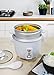 Maxi-Matic Elite Gourmet ERC-003ST Electric Rice Cooker & Steamer w/Automatic Keep Warm Makes Soups, Stews, Grains, Cereals, 6 Cooked (3 Cups Uncooked), 6 Cups Cups), White