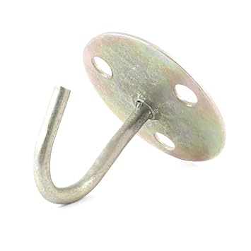 Sourcingmap Round Shaped Base Ceiling Fan Mount Metal Hook Hanger