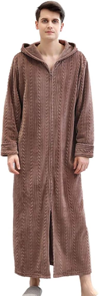 mens zipper robe