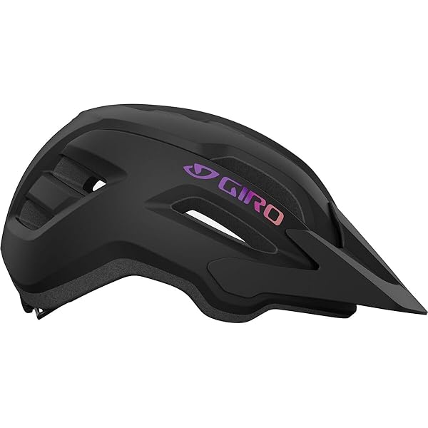 GIRO FIXTURE II MIPS MOUNTAIN BIKE HELMET FOR MEN, WOMEN, KIDS, AND ADULTS – MATTE BLACK/PURPLE GRADIENT LOGO, UNIVERSAL WOMEN (50-57 CM)