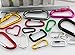 s Valgens D Shape Spring-loaded Gate Aluminum Carabiner for Home, Rv, Camping, Fishing, Hiking, Traveling and Keychain Small Size(Assorted Colors Pack of 5)