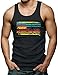 Rainbow American Flag - Gay Lesbian Men's Tank Top T-shirt