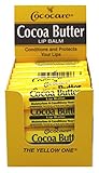 Cococare Cocoa Butter Lip Balm 0.15oz (24 Pieces)