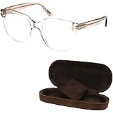 Tom Ford FT5537-B Square Shape Eyeglass Frame With Luxury Eyewear Kit
