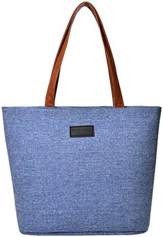 Alixyz Canvas Tote Bag for Women School Work Travel and Shopping Laptop Bag