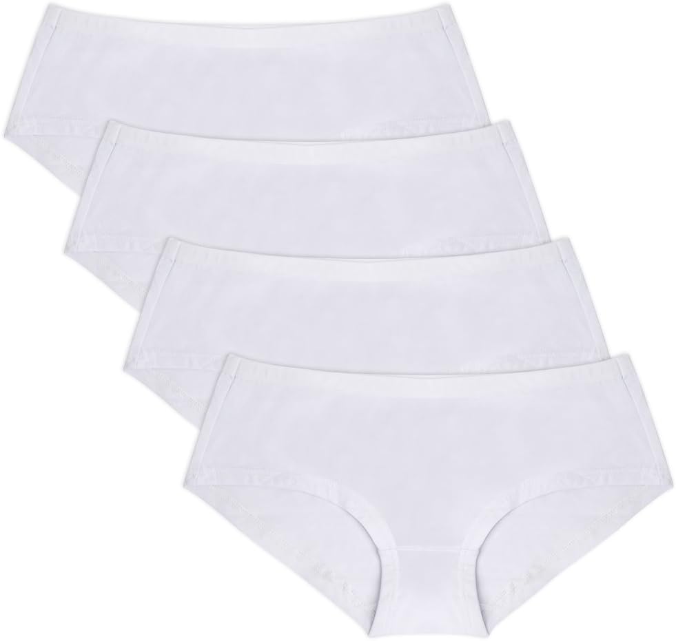 Closecret Lingerie Women's Multi-Pack Comfort Soft Boyshort Cotton Panties Underwear