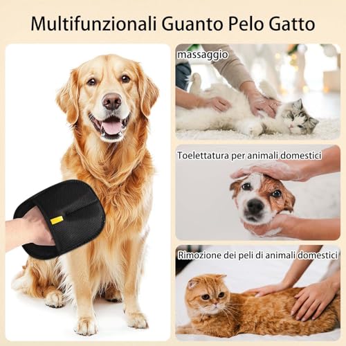 2 x Cat Hair Glove, Dog Hair Glove, Cat Brush for Sofa Rugs | For cleaning carpets and sofas