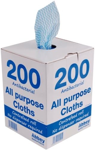 200X Jantex Antibacterial All Purpose Cloth Blue Home Kitchen Cleaning Wiping