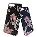 Noctilucent Floral Pattern, Amesica for iPhone 7 Plus Case, iPhone 8 Plus Case, Flex Hybrid PC Material Protective Case Cover for Apple iPhone 7 Plus/iPhone 8 Plus - (5.Inch)