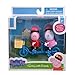 Zoofy International Peppa Pig - Peppa & Suzy Sheep Bicycling Together Play Set