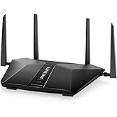 NETGEAR Nighthawk 6-Stream Dual-Band WiFi 6 Router (RAX54S) – Security Features, AX5400 Wireless Speed, Up to 5.4 Gbps, Cover