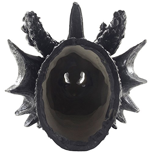 Mythical Fire Breathing Dragon Incense Holder & Burner Combo Statue for Sticks or Cones with Decorative Display Stand of Flames As Gothic Home Decor Aromatherapy Sculptures and Medieval Fantasy Gifts - Thumbnail 4