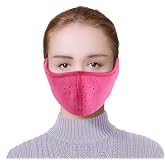 TecHong Womens Winter Warm Windproof Mask - Thick Dustproof Breathable Mouth Cover