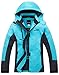 wantdo Women's Windproof Rain Jacket Windbreaker Insulated Athletic Hiking Coat