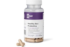 Her Fantasy Box | Healthy Box | Vaginal Probiotics for Women – Prebiotics + Advanced Lactobacillus Blend – Hormonal Balance, PMS Relief – Feminine Health Support with Cranberry & D-Mannose