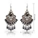 Eternity J. Elegant Vintage Black Lace Victorian Lolita Gothic Pendant Choker Necklace Earrings Set
