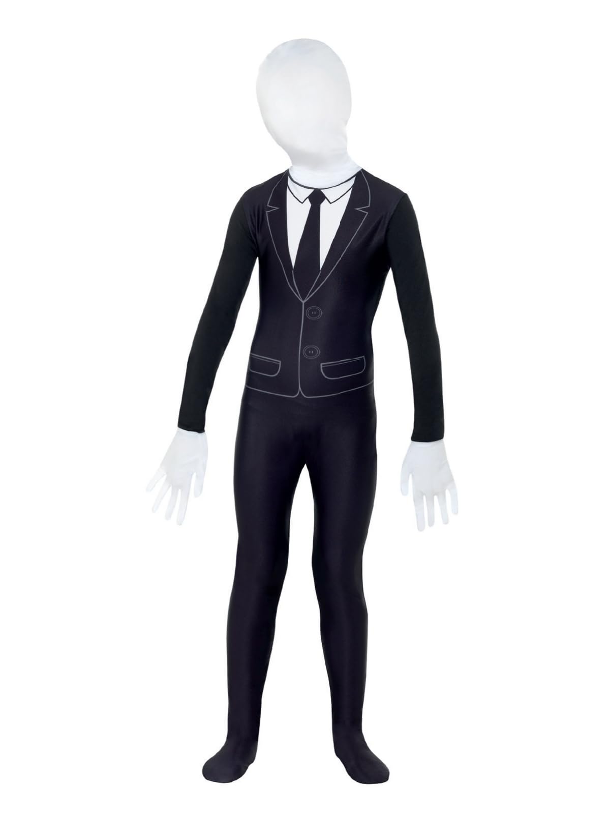 Smiffys Supernatural Boy Costume, Black & White with Bodysuit, Halloween Child Fancy Dress, Halloween Dress Up Costumes