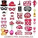 Valentines Day Photo Booth Props Kit - Large Size, NO DIY Needed- Valentines Photo Props - Valentine's Day Party Supplies Favors -31PCS