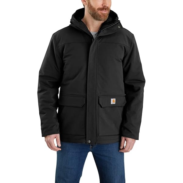 Amazon.com: Carhartt Men's Firm Duck Traditional Coat, Black