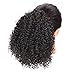 Vigorous Synthetic Afro Kinky Ponytail for Black Women Clip in Hair Extension Kinky Curly Ponytails Drawstring Natural Color Ponytail Hairpiece(2#)