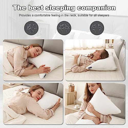 lomenmon Side Sleeper Pillow for Neck and Shoulder Pain, Adjustable
