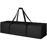 INFANZIA 50inch Sports Duffel Travel Bag, 145L Extra Large Duffel Luggage Bag with Upgrade Zipper, Water Resistant & Foldable Equipment Storage Bag for Camping Tent Tripod Fishing