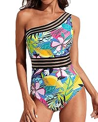 Tempt Me Women One Shoulder One Piece Swimsuits