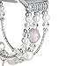 fastgo Compatible for Fitbit Ionic Bracelet Bands, Replacement Band Feminine Handmade Artificial Bling Wristband for Women (White)