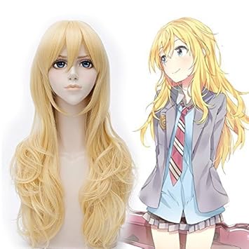 Amazon Com Plusker 65cm 25 5inch Long Golden Blonde Curly Wavy