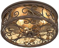 John Timberland Casa Seville Rustic Flush-Mount