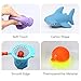 Baby Bathing Toys For 9 Months+ Toddlers Boys & Girls Fun Time, 6 Floating Soft Rubber Animals Water Tub Toys Squirts/Sound With Shark Fishing Spoon-Net, Kids' Bathtub Toys