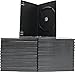 Mediaxpo Brand 50 SLIM Black Single DVD Cases 7MM