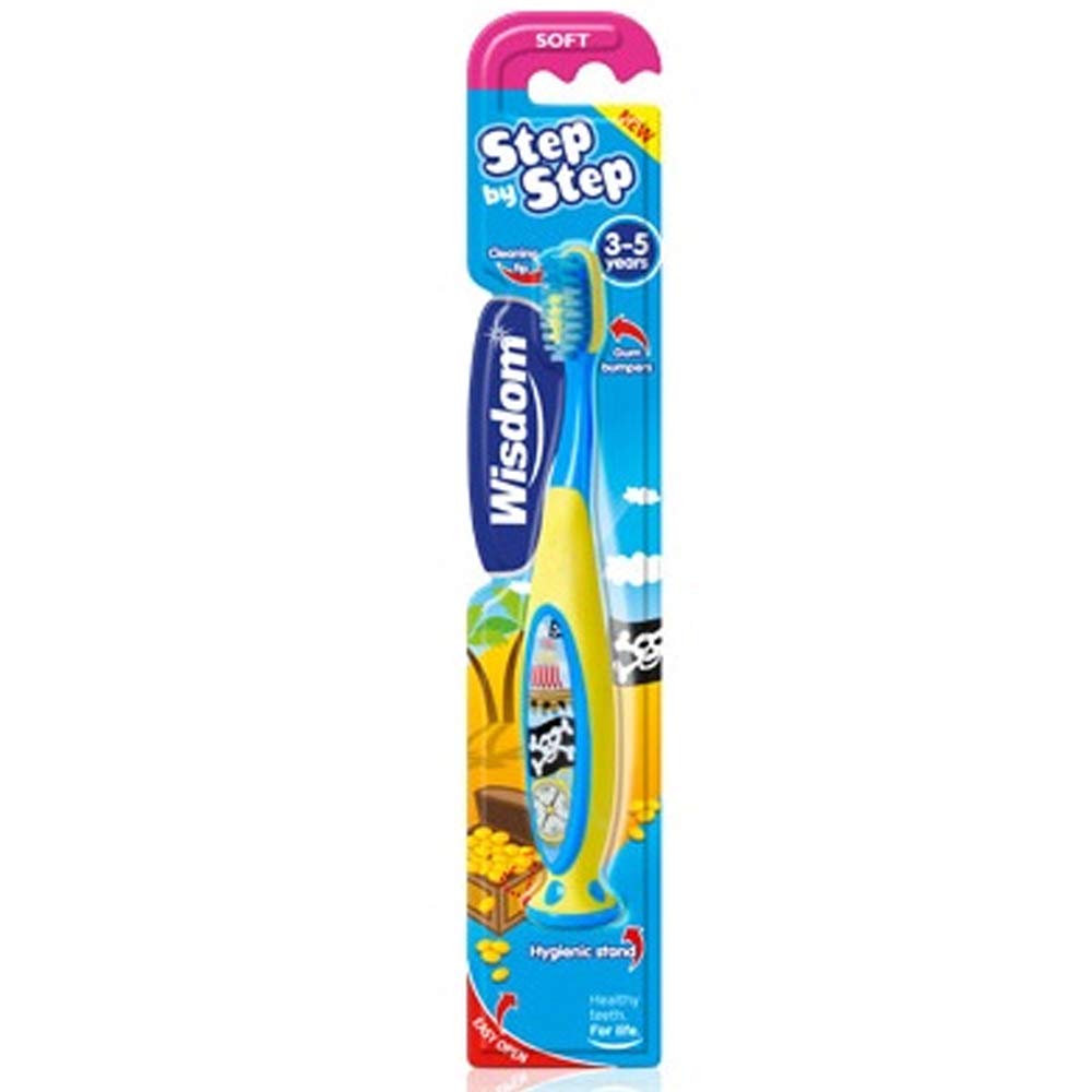 Wisdom Kids Step by Step Soft Toothbrush for 3-5 Years - Pack of 10