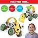Construction Toys 2 in 1 Build and Play kit - Educational Model Building Playset for Toddler -Take Apart Nuts and Bolts Fun Games - Best Gifts Ideas for 5 to 8 Year Old Boys and Girls (56 pieces)