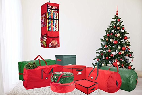 image for Zober Premium 600D Polyester Wreath Storage Bag - Tear Resistant Fabri