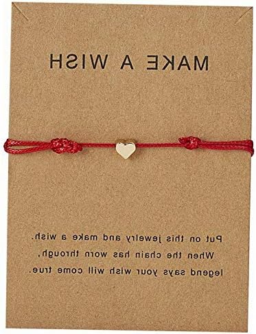 Mikash Adjustable Heart Horse Card Bracelet Rope String Women Girl Jewelry Lucky Bangle | Model BRCLT - 12154 |