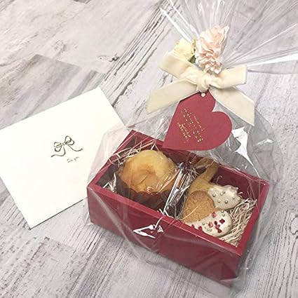 Amazon ラッピング用品 Box Kit ボックスキットs Opp袋 紐付きミニカード リボン付きタイ 花付タイ付き おしゃれ 大人 かわいい 可愛い バレンタイン ラッピング ハロウィン レッド 14 ギフトボックス 文房具 オフィス用品
