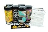 6 Kiss-u Mini Multi-Color Tissue Tube with 6 Refill Packets, (Pack of 12)