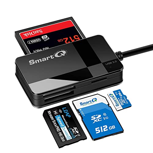SmartQ C368 USB 3.0 SD Card Reader, Plug N Play, Apple and Windows