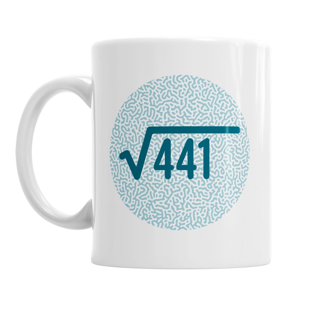 Mainly Mugs 21st Birthday Gift Idea for Men Women Coffee Mug Square Root Keepsake