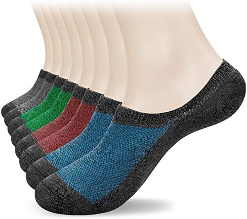 Lanyi 靴下 メンズ レディース くるぶし 8足セット ソックス ショートソックス フットカバー 浅履き 脱げない スニーカーソックス 抗菌防臭 吸汗通気 綿 男女兼用 S Xl