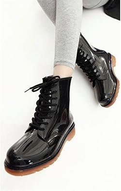 Amazon タカナ ザー ワールド ファクトリー レディース レインブーツ 長靴 雨用 ひも 黒 おしゃれ 梅雨 傘 流行 24 0 ブラック The World Factory タカナ ザー ワールド ファクトリー レインシューズ