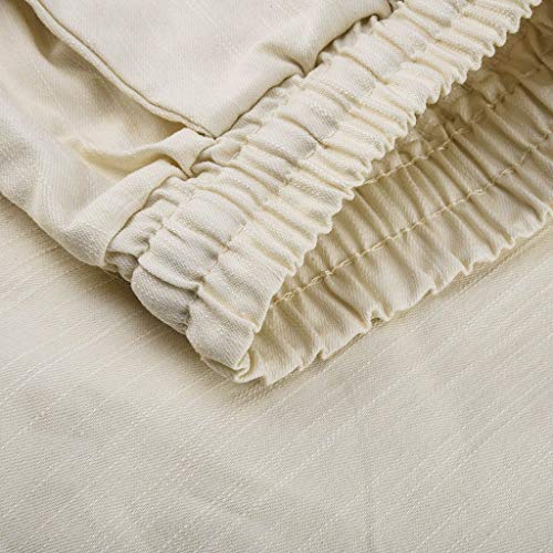 Women Short Pants, JOYFEEL ❤️ Ladies Cotton Linen Casual Elastic Waist Pants Drawstring Solid Summer Walking Shorts Khaki