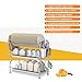 NEX HT-KC815S-M 3-Tier Stainless Steel Dish Drainer Rack, 22.2 (L) x 9.4 (W) x 20.3 (H)