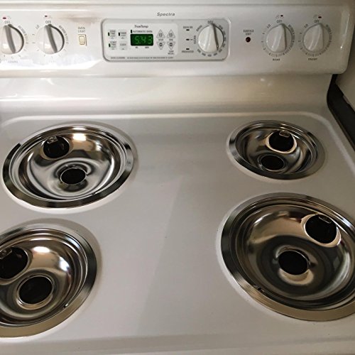 Bestong 4pack Gas Stove Burner Covers Stainless Steel Reflector Bowls