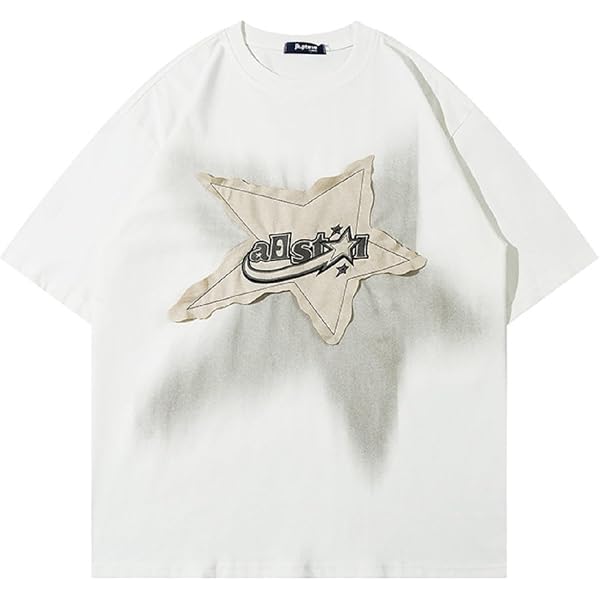 CUTEGAL Y2K 90s Star Shirt Star Top Vintage Oversize Shirts