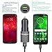 Meagoes Fast Car Charger, Compatible for Motorola Moto Z3 Play/Z2 Force/Z2 Play, X4, G7 Plus/Power/Play/G7/G6/G6 Plus, Z Droid/Force Droid/Play Droid, 6A/36W, with USB Type C Rapid Charging Cable Cord
