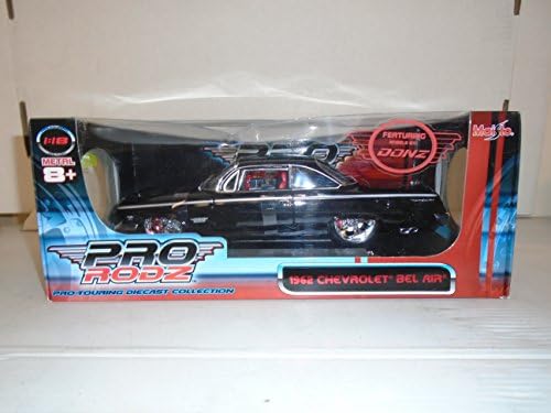 Maisto 1:18 Scale Pro Rodz Black 1962 Chevrolet Bel Air Featuring Wheels by Donz Die Cast Metal